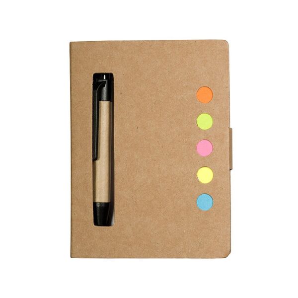 Eco Stowaway Sticky Jotter With Pen Thumbnail