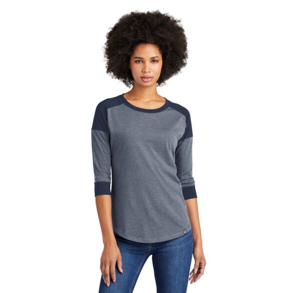 Ladies Heritage Blend 3/4 Sleeve Baseball Raglan Tee Thumbnail