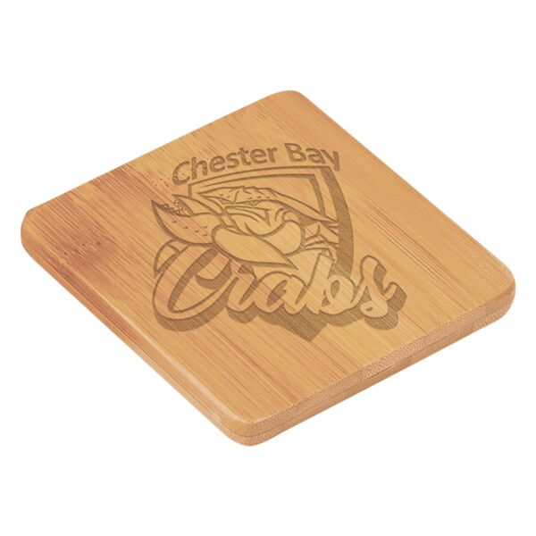 4"x4" Square Unfinished Wood Coasters Thumbnail