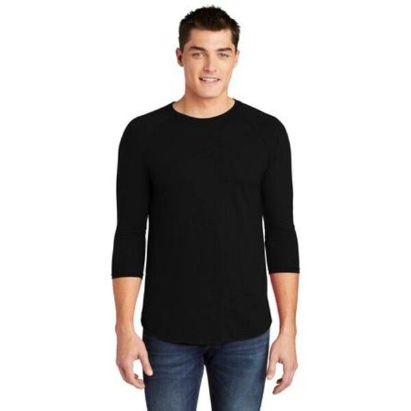 American Apparel Unisex Poly-Cotton 3/4 Sleeve Tee Thumbnail